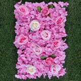 Mur de fleurs artificielles 40*60 fond décoration murale en trois dimensions rose dahlia hortensia vitrine rangée de fleurs