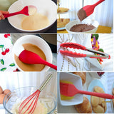 Ustensiles de cuisine de cuisine en silicone ensemble de 10pc prime outil de cuisson résistant à la chaleur