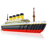 TD® Maquette bateau croisière building block grand Titanic Set 3800 mini blocs Pcs jouets bricolage puzzle 3D Jouet Éducatif Enfants