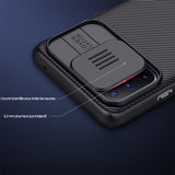TD® Convient pour OnePlus 8T étui de téléphone portable noir miroir couvercle coulissant lunettes tout compris étui protection de bo
