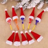 TD® Ensemble de couverts de Noël Fournitures de Noël sac à couverts ensemble de couverts fournitures de décoration de Noël 10pack