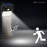 TD® 16 LED Lampe Solaire Extérieure/Eclairage solaires d'extérieur/Lanterne de Jardin-Noir