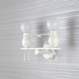 Personnalité créative nordique simple ferronnerie simple salon chambre chevet chambre d'enfants bois applique murale