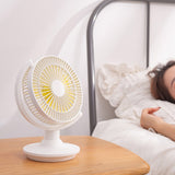 TD® Ventilateur de bureau secouant la tête créatif et pratique muet USB étudiant dortoir bureau chambre chargement facile à nettoyer