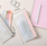 Étui à crayons étui à papeterie sac de rangement papeterie finition étui à crayons transparent filles  simple capacité boîte