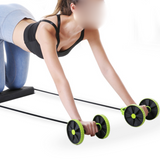 TD® Roue abdominale extracteur à quatre roues exercice abdominal silencieux à deux roues tirer la corde roue abdominale