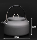 TD® Portable portable en plein air pique-nique bouilloire cafetière théière portable camping spécial thé bouilli pot en aluminium