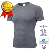 Vêtements pour hommes à séchage rapide à manches courtes sport running vêtements fitness t-shirts à haute élasticité hauts à