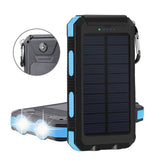 TD® 20000mAh Chargeur Batterie Externe Solaire 2-Port USB avec Dual LED Lampe Rechargement périphériques batterie portable