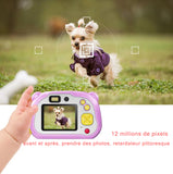 TD® Appareil photo numérique pour enfants photo haute définition de 25 millions de pixels et appareil photo miniature imprimable