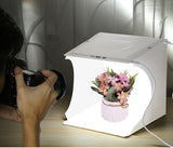 TD® studio photo portable led professionnel petit portatif mini avec lumiere 20cm pliable box tente cube video boite photograpie