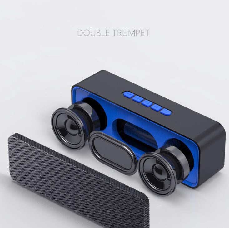 TD® Mini Enceinte Bluetooth à double haut-parleur-Haut-parleur de bureau d'ordinateur sans fil connecté-Accessoire audio