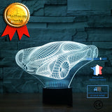 TD® 3D Optique LED Veilleuse 3D LED Night Light Sport dynamique avec 7 couleurs de lumière pour la décoration de la maison Lampe Ama
