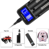 TD® chargeur piles rechargeable universel aaa aa intelligent LCD batteries rapide photos 2 emplacements c telecommande usb bricolage