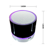 TD® Enceinte bluetooth sans fil connectée, Haut-parleur compact portable, Amplificateur avec USB, carte TF et lumière LED