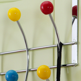 Cintre Crochet porte-manteau Crochet de porte en perles de dix couleurs Cintre de rangement sans clou Crochet créatif