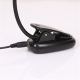 TD® 10-LED Flexible Rechargeable Lampe de Pupitre Lecture Liseuse Veilleuse avec USB Câble Pince
