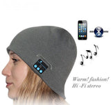 TD® Cotop Fashion Bluetooth en tricot bonnet avec écouteurs stéréo et microphone mains libres Talking Bonnet chaud épais doux pour