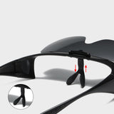 TD® Lunettes de soleil polarisées à rabat lunettes monobloc pour hommes et femmes lunettes de soleil à changement de couleur