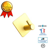 Crochet Crochet de salle de bain multifonctionnel auto-adhésif sans perforation, crochet en alliage d'aluminium sans trace,un