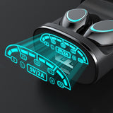 TD® Casque Bluetooth sans fil Bluetooth 5.3  5000 mAh  Écran numérique intelligent  Longue durée de vie de la batterie Puissance mob