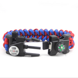 INN® Bracelet de lumière LED de détresse en plein air Camping escalade équipement survie corde nylon Bracelet tressé Bracelet d'urge