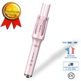 TD® Bâton de curling entièrement automatique bigoudi rotatif automatique grand volume d'onde ne blesse pas les cheveux roses