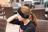 TD® Bandeau électronique écouteurs intégrés homme femme kit main libre appel réponse musique sport bandeau high tech couleur noir