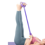 TD® Extracteur de pédale 4 tubes yoga 6 tubes réducteur de graisse quatre tubes aide à l'assise fitness corde de traction