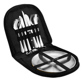 TD® Ensemble de couverts camping acier inoxydable paquet alpinisme voyage couteau pique-nique cuisinière plein air portable