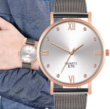 TD® Quartz Montres-bracelets Casual et Business Series Mesh montre de la ceinture cadeaux hommes  Ceinture noire or rose visage blan
