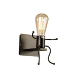 TD® YOLISTAR  Créatif Humanoïde Lampe Murale Interieur Applique Murale Moderne Lampe de Mur Max 60W E27 Art Déco pour Chambre D'enfa