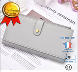 TD® Portefeuille en cuir à la mode pour femmes Sac à main à fermeture à glissière Lady Long Sac à main