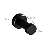 Patère patère simple espace aluminium porte d'entrée patère salon salle de bain crochet noir métal solide sac chambre simple