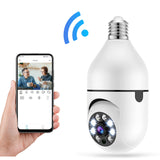 TD® Caméra ampoule intelligente voix de sécurité à domicile à distance HD avec surveillance couleur de vision nocturne