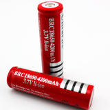 TD® Batteries au lithium pour torches 18650  4200mAh 3.7V Rechargeable  Pile au lithium pour embout  Piles au lithium rechargeables