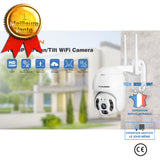 TD® Caméra IP surveillance wifi 720p résolution détection vision nocturne inclinaison et rotation caméra surveiller dual light wifi