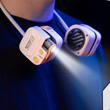 TD® Ventilateur de cou suspendu portable extérieur pliant portable petit ventilateur chargeant un mini ventilateur de poche usb