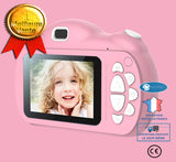 TD® Caméra pour enfants à écran tactile 1080P HD double caméra 1800W pixel caméra cadeau du nouvel an petit SLR C7 pour enfants