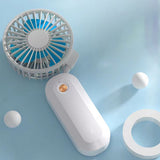 TD® Ventilateur électrique suspendu au cou ventilateur portatif deux-en-un ventilateur de stockage portable paresseux
