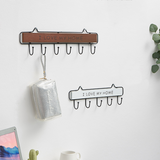 Crochet de rangée crochet de dessin animé crochet mural support d'instrument poinçonnage gratuit crochet de rangée blanc 5 cr