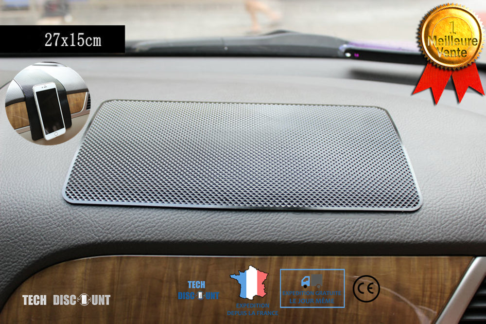 TD® tapis antiderapant voiture machine laver tiroir telephone tableau de bord coffre iphone utilitaire anti-vibration glisse collant