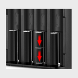 INN® Chargeur Batterie au lithium 3,7 V à 4 emplacements Batterie nickel-cadmium 1,5 V USB quatre supports de charge indépendants