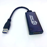 TD® Convertisseur USB3.0 vers HDMI convertisseur usb vers hdmi câble adaptateur vidéo haute définition câble graphique externe noir