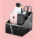 TD® Porte-stylo Petite boîte de rangement de bureau marbrée Boîte de rangement de papeterie télécommandée Porte-stylo  multifonction