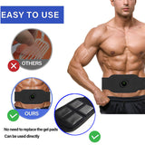 TD® Avec affichage chargeant les autocollants pour les muscles abdominaux EMS Ceinture de fitness à domicile paresseux en tissu lava