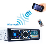 TD® 12V mains libres de voiture Bluetooth stéréo MP3 Audio Radio FM USB / SD / AUX / MMC unités au tableau de bord + Télécommande