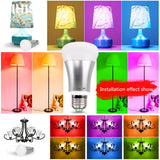 TD® Ampoule Haut parleur bluetooth connectée intelligente coloré LED contrôle éclairage maison changement couleur lampe ambiance