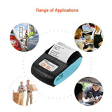 TD® Imprimante de codes à barres Portable sans fil étiquette de reçu Mini poche maison petite poche Bluetooth Photo impression therm