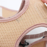 TD® Corde de traction pour chat anti-grève pour sortir marcher le chat corde gilet harnais poitrine chaîne chat corde, M / rose